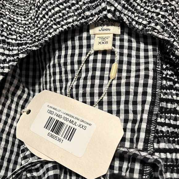 Doen Playa Maillot La Maddalena Gingham one piece swimsuit - Picture 6 of 16